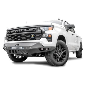 Fab Fours® - Vengeance Full Width Black Powder Coated Front HD Bumper