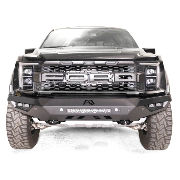 Fab Fours® - Vengeance Full Width Front HD Black Powder Coated Bumper