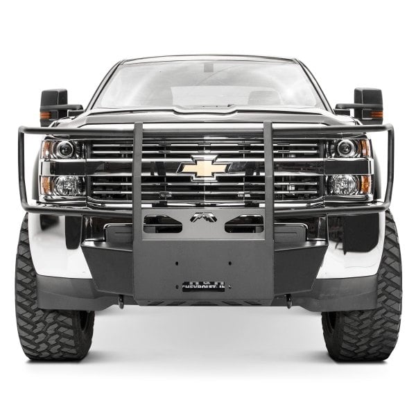 Fab Fours® - GMC Sierra 2500 2020 Full Frame Black Powder Coat Winch ...