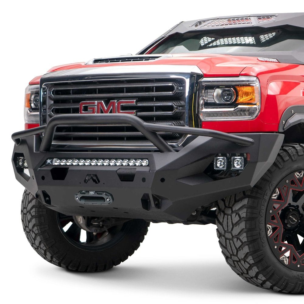 Fab Fours® - GMC Sierra 2500 2018 Matrix Full Width Front Winch HD ...