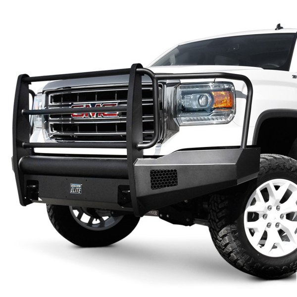 Fab Fours® - GMC Sierra 1500 2014 Black Steel Elite Full Width Blacked ...