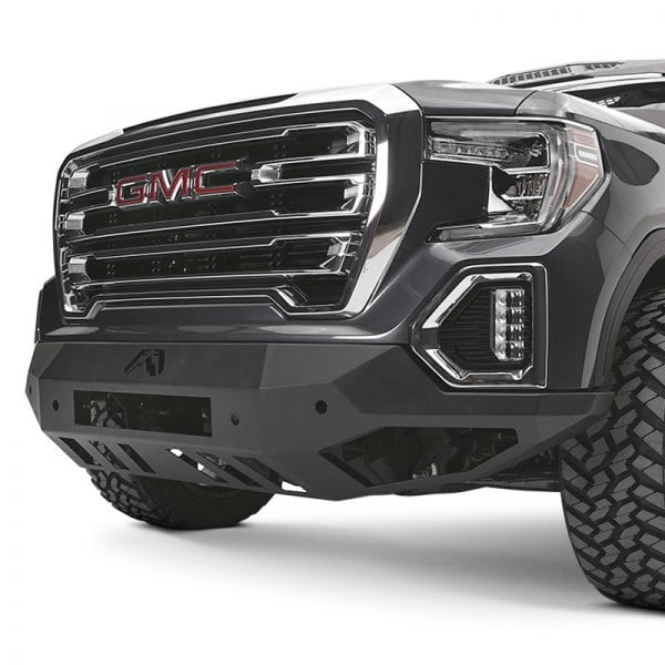 Fab Fours® - Vengeance Full Width Front HD Black Powder Coated Bumper