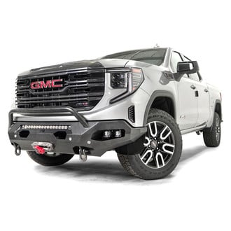Fab Fours® - Matrix Full Width Front Winch HD Bumper with Hoop