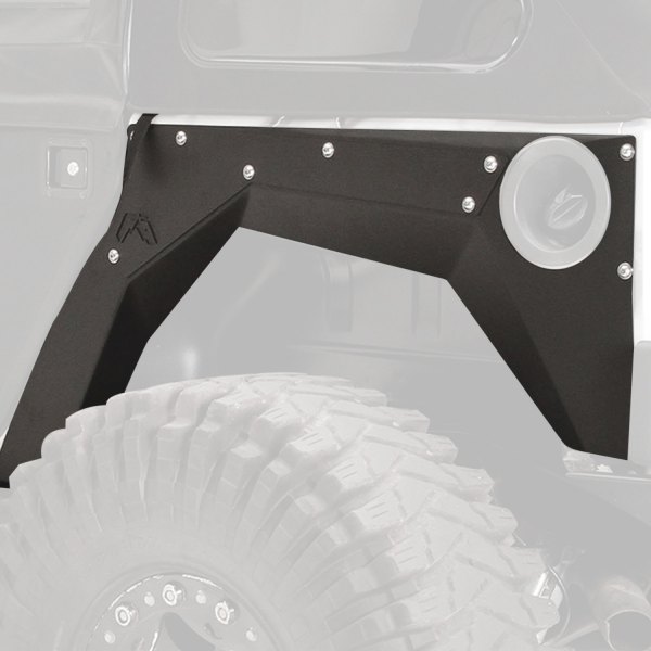 Fab Fours® - Base Black Rear Replacement Fenders
