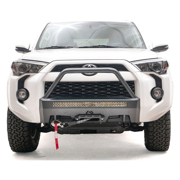 Fab Fours® - Full Frame Raw Winch Mount with Full Grille Guard