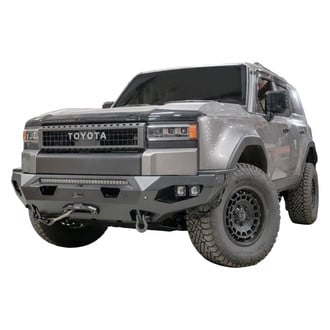 Fab Fours® - Matrix Full Width Black Powder Coated Front Winch HD Bumper