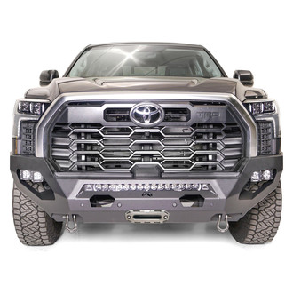 Fab Fours® - Matrix Full Width Black Powder Coated Front Winch HD Bumper