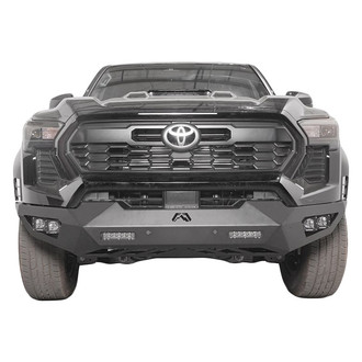 Fab Fours® - Vengeance Full Width Black Powder Coated Front HD Bumper
