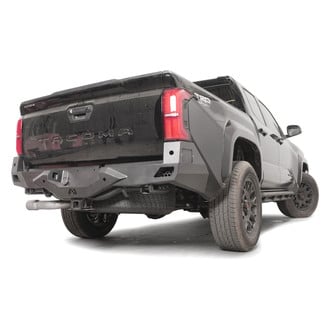 Fab Fours® - Vengeance Full Width Black Powder Coated Rear HD Bumper