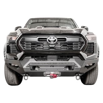 Fab Fours® - Matrix Full Width Black Powder Coated Front Winch HD Bumper