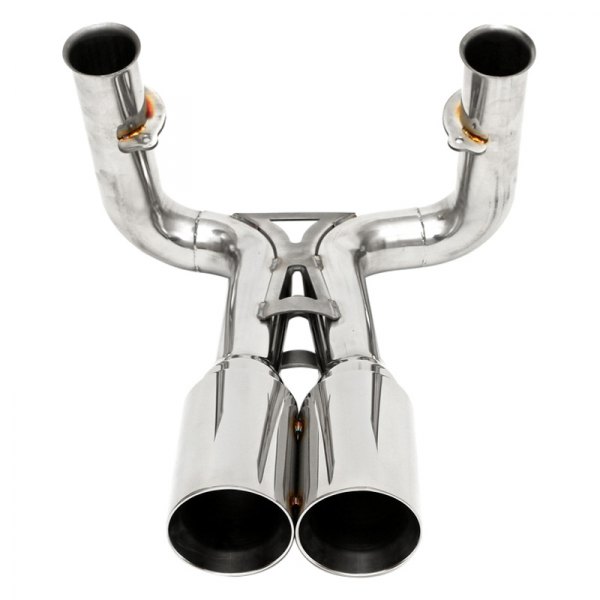 Fabspeed® - 304 SS Deluxe Dual Style Round Polished Chrome Exhaust Tips
