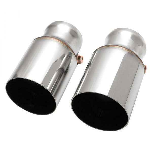 Fabspeed® - Round Single-Wall Polished Exhaust Tips