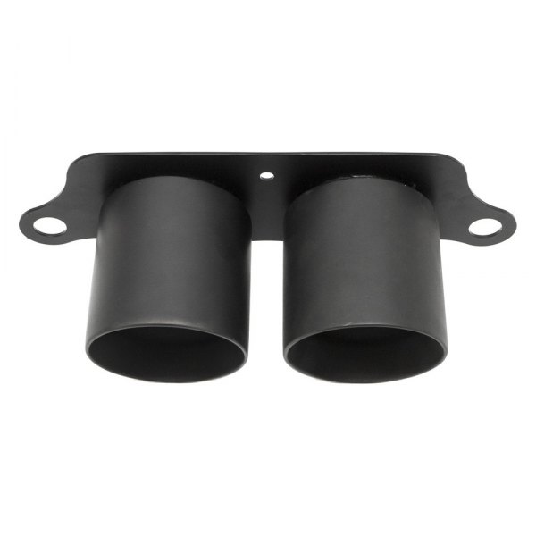Fabspeed® - Deluxe Dual Style Round Black Chrome Exhaust Tips