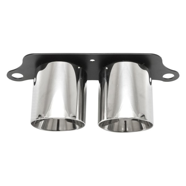 Fabspeed® - Deluxe Dual Style Round Polished Chrome Exhaust Tips