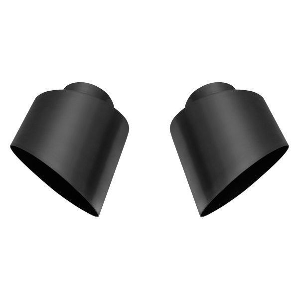 Fabspeed® - Oval Single-Wall Matte Black Ceramic Coated Exhaust Tips
