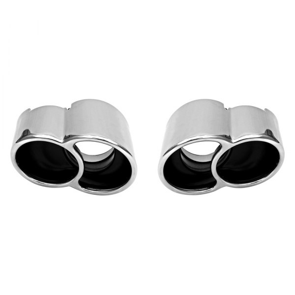 Fabspeed® - 304 SS Deluxe X-50 Style Polished Chrome Exhaust Tips