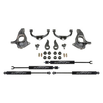 Fabtech® - 4" x 0" Budget Front and Rear Suspension Lift Kit
