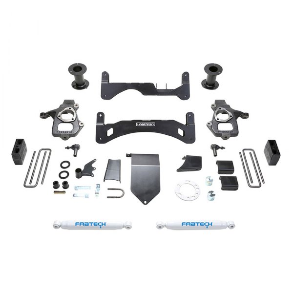 Fabtech® Chevy Silverado 2017 6" x 5" Basic Gen II Front and Rear Suspension Lift Kit