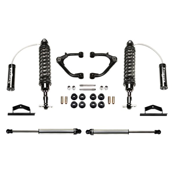 Fabtech® K1105DL 2" x 0" Uniball UCA Front and Rear Suspension Lift Kit