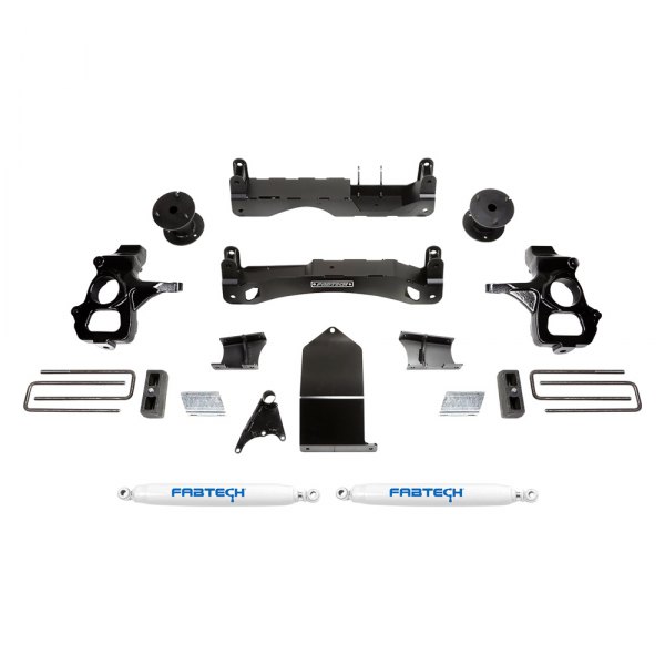 Fabtech® K1116 4" Basic Front and Rear Suspension Lift Kit