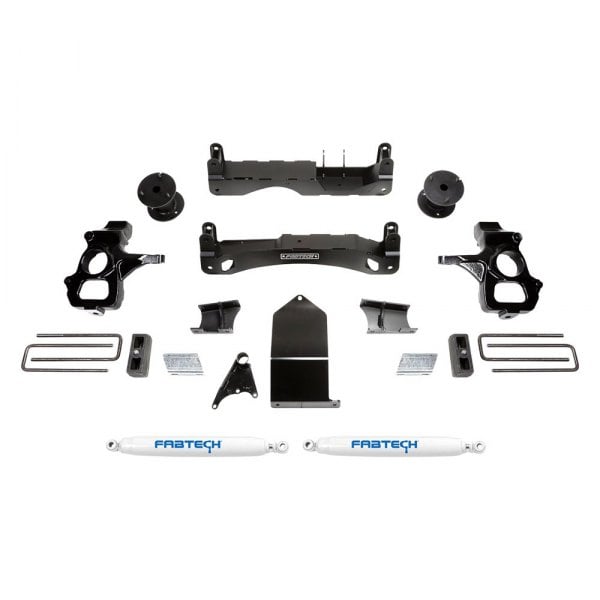 Fabtech® K1119 4" x 3" Basic Front and Rear Suspension Lift Kit