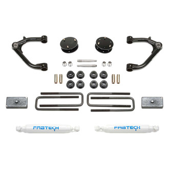 Fabtech® - 3.5" x 1.5" Budget Uniball UCA Front and Rear Suspension Lift Kit