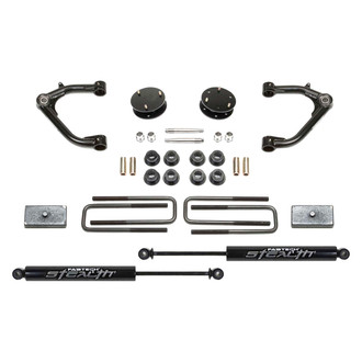 Fabtech® - 3.5" x 1.5" Budget Uniball UCA Front and Rear Suspension Lift Kit