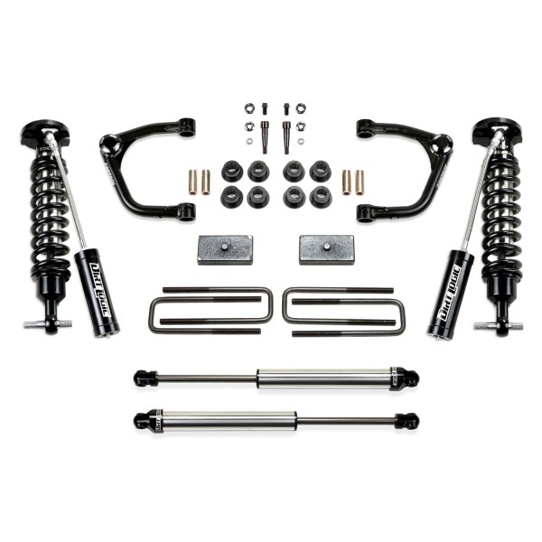 Fabtech® K1168DL 3" Uniball UCA Front and Rear Suspension Lift Kit