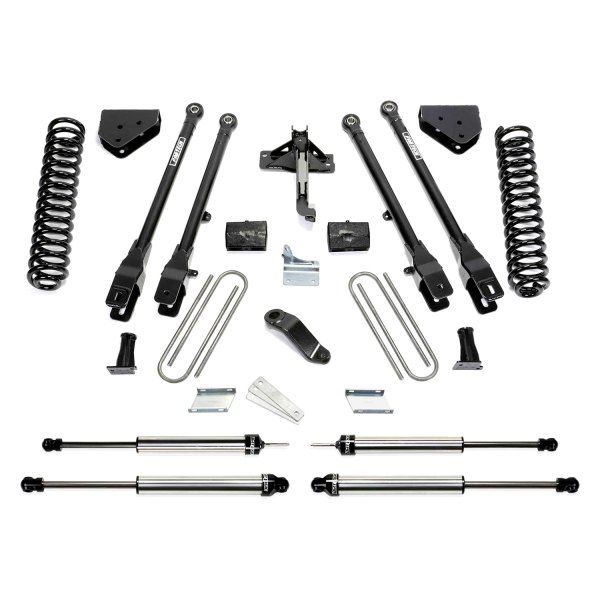 Fabtech® K2212DL 4" x 3" 4 Link Front and Rear Suspension Lift Kit