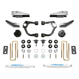 Fabtech® - 3.5" x 1.5" Ball Joint UCA Front and Rear Suspension Lift Kit