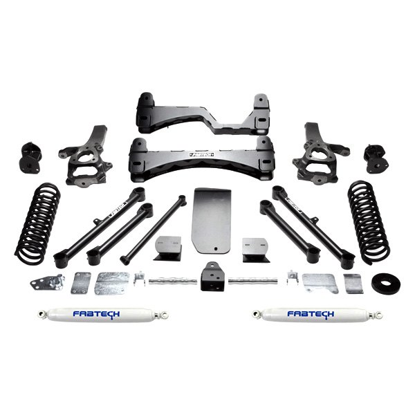 Fabtech® K3055 6" x 4" Basic Front and Rear Suspension Lift Kit