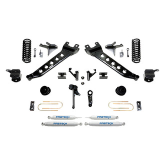 Fabtech® - 7" x 4" Radius Arm Front and Rear Suspension Lift Kit
