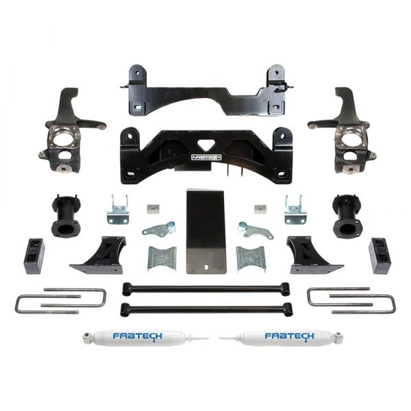 Fabtech® K7054 6" x 3" Basic Front and Rear Suspension Lift Kit
