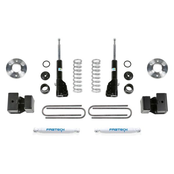 Fabtech® K9007 1.5" Coil Assist Front and Rear Suspension Lift Kit