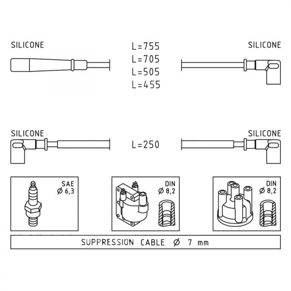 Facet® - Spark Plug Wire Set