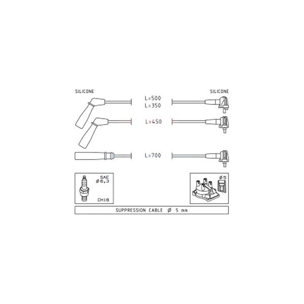 Facet® - Spark Plug Wire Set