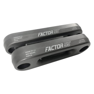 Factor 55® - 6" XTV Series Aluminum Gun Metal Gray Hawse Fairleads