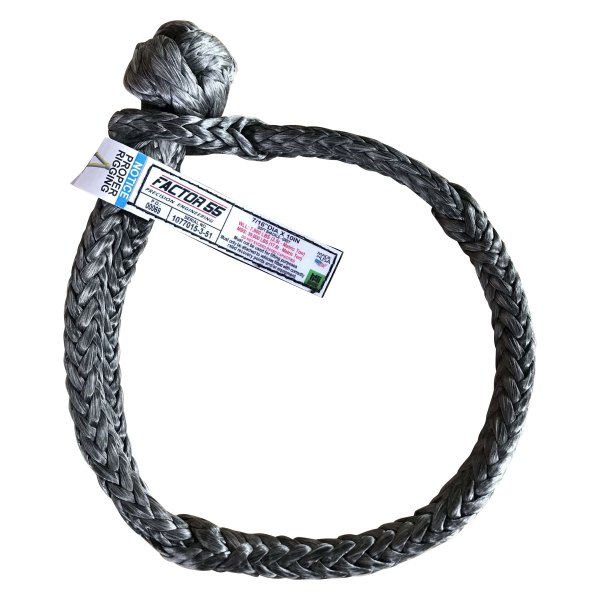 Factor 55® - 7/16" x 10' Gray Synthetic Soft Shackle