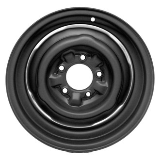 Factory Steel® - 4-Slot Black 14x5 Steel Factory Wheel