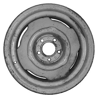 Factory Steel® - 4-Slot Black 15x6.5 Steel Factory Wheel