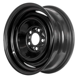 Factory Steel® - 4-Slot Black 15x6 Steel Factory Wheel