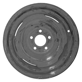 Factory Steel® - 4-Slot Black 14x5.5 Steel Factory Wheel