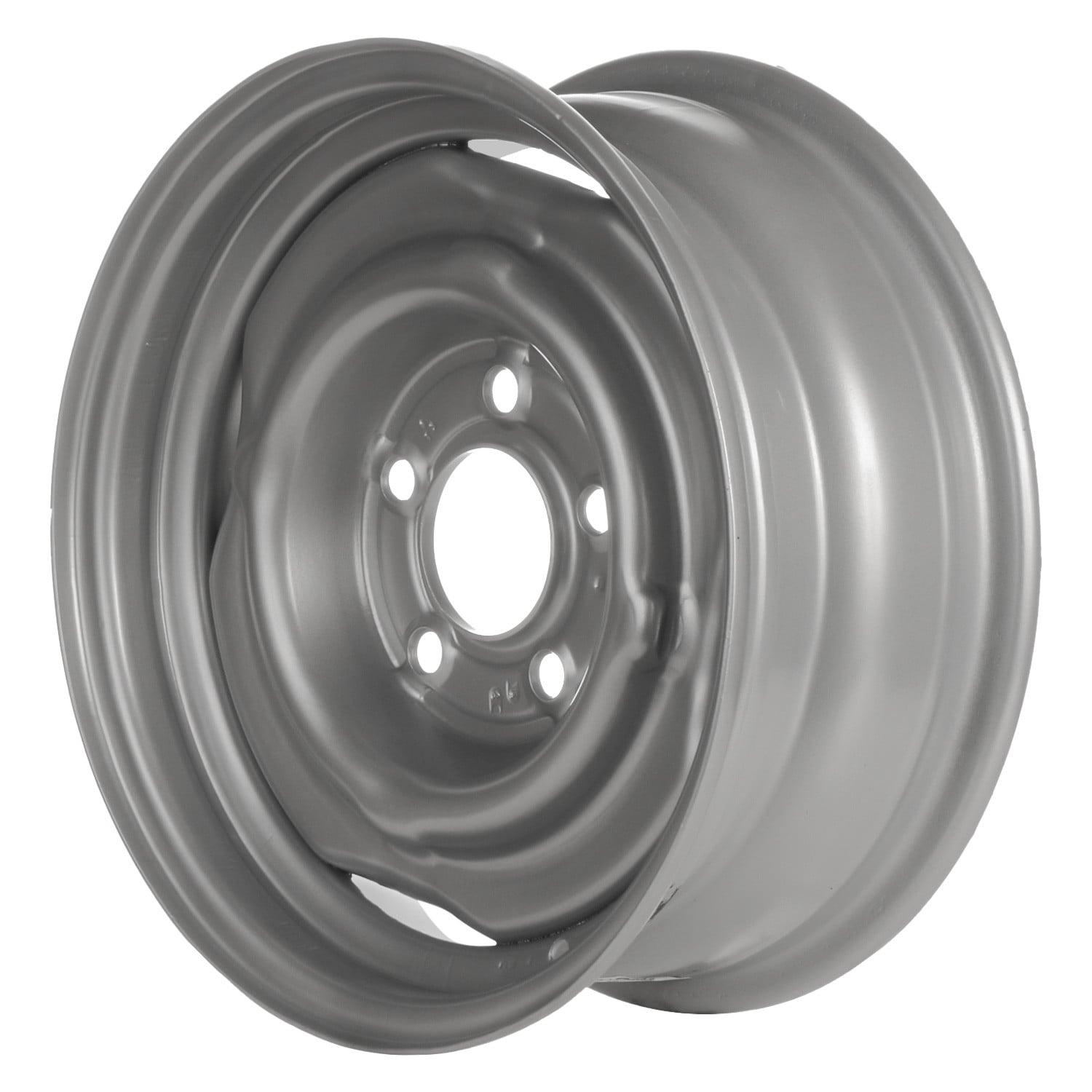Factory Steel® STL00937U20 - 4-Slot Silver 15x6 Steel Factory Wheel