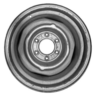 Factory Steel® - 4-Slot Silver 15x8 Steel Factory Wheel