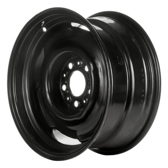 Factory Steel® - 4-Slot Black 15x7 Steel Factory Wheel