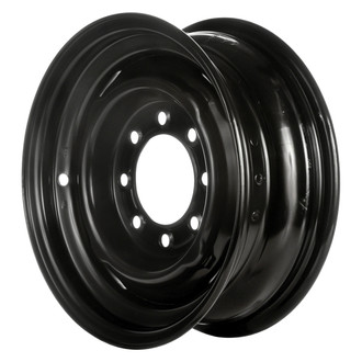 Factory Steel® - 4-Slot Black 16x6 Steel Factory Wheel
