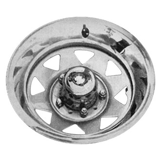 Factory Steel® - 8-Slot Argent Silver 15x7 Steel Factory Wheel