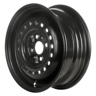 Factory Steel® - 18-Hole Black 14x5.5 Steel Factory Wheel
