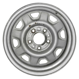 Factory Steel® - 8-Slot Argent Silver 15x5.5 Steel Factory Wheel