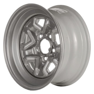 Factory Steel® - 5-Slot Argent Silver 15x7 Steel Factory Wheel